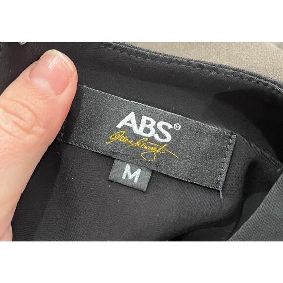 ABS Y2K Black Long Exposed Back Maxi Dress Size M - Picture 9 of 11